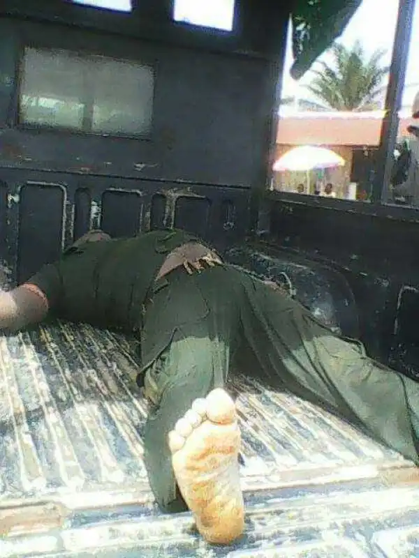 See Graphic Photo:- Body Of Marine Police Officer Who Was Ambushed In Delta Recovered